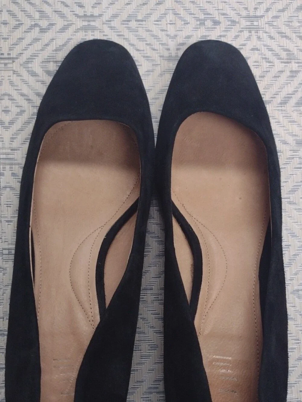 J. Jill Black Suede Block Heel Pumps with Tortoiseshell Heel